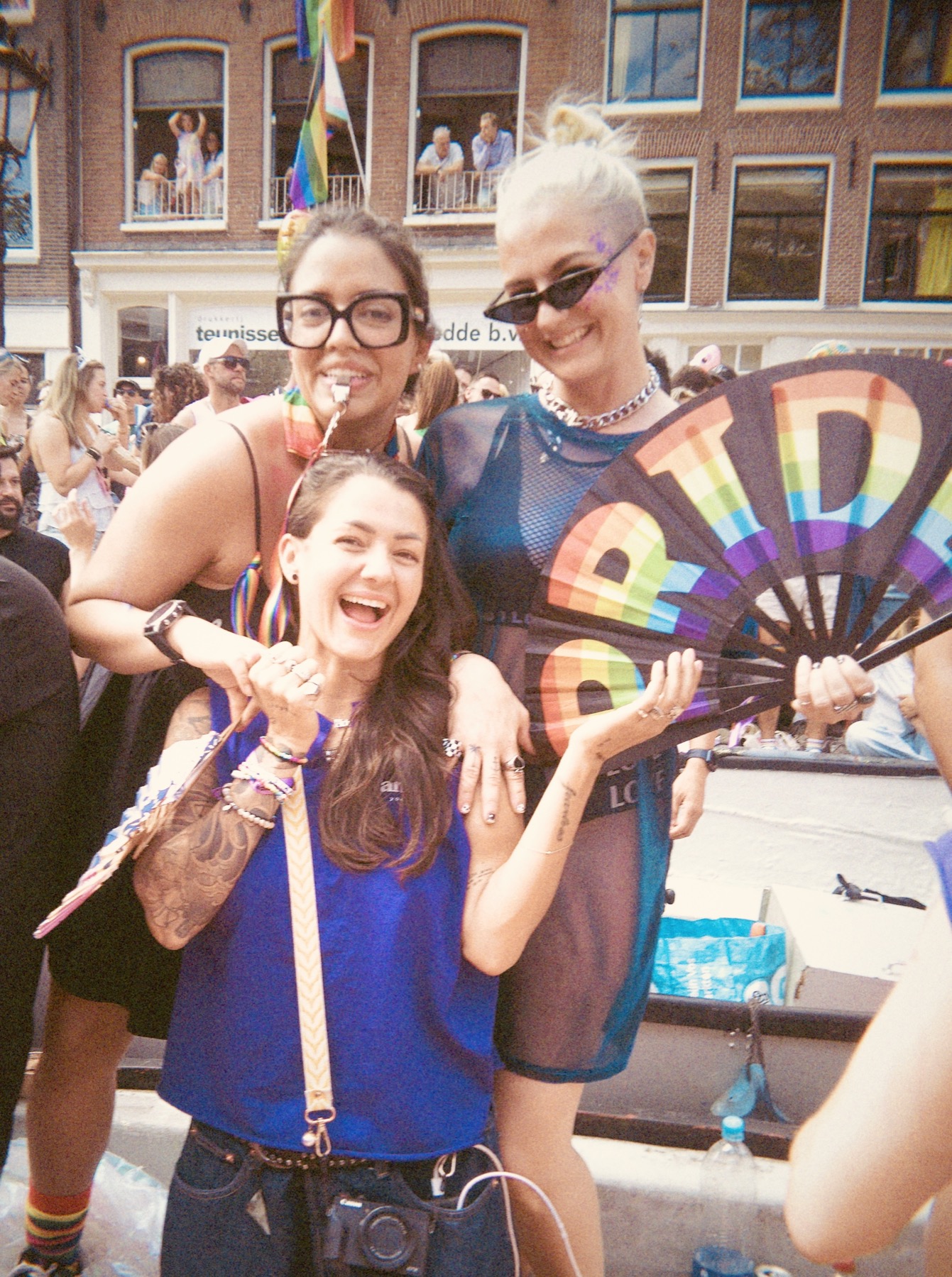 Friends celebrating Pride together